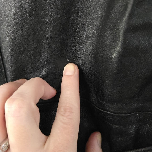 Vintage D.A.N.Y. Leather Jacket Black With Belt Size Large - Picture 11 of 16